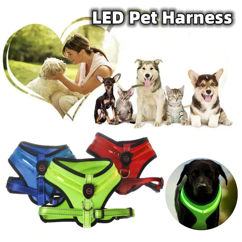 LED Luminous Flashing  Dog Harness