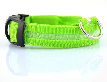 Dogs LED Luminous Collar, Night Safety Flashing, Glow in Dark Adjustable Leash