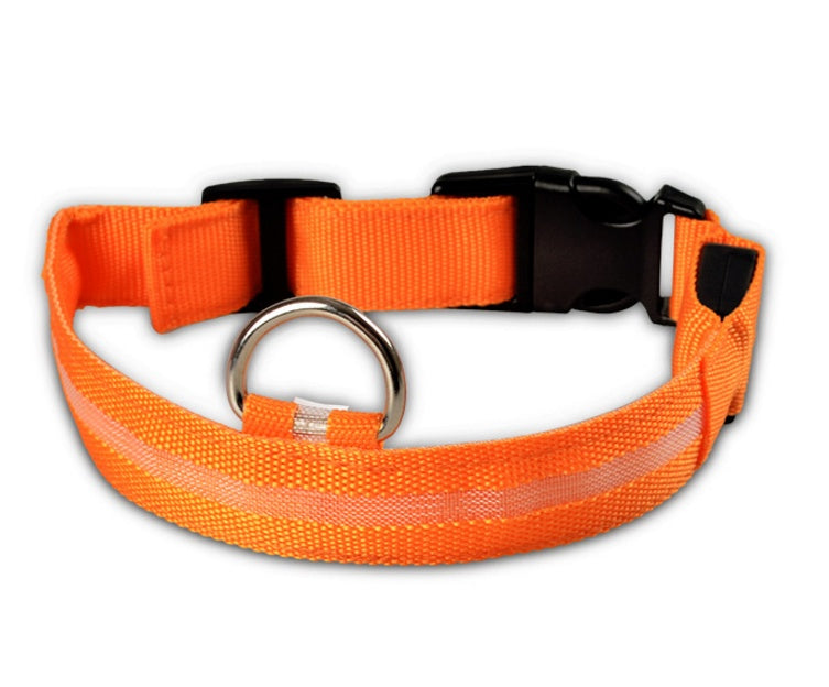 Dogs LED Luminous Collar, Night Safety Flashing, Glow in Dark Adjustable Leash