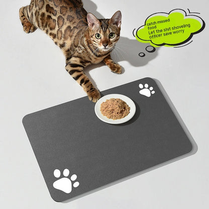 Dogs And Cats Feeding Bowl Absorbent Mats