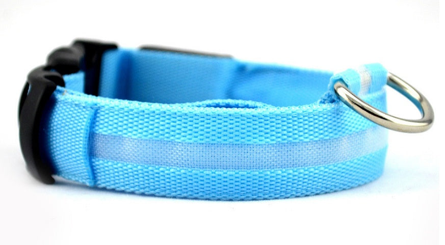 Dogs LED Luminous Collar, Night Safety Flashing, Glow in Dark Adjustable Leash