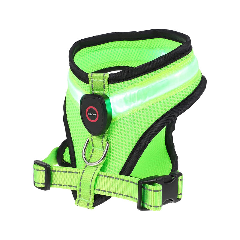 USB Rechargeable LED Dog Harness