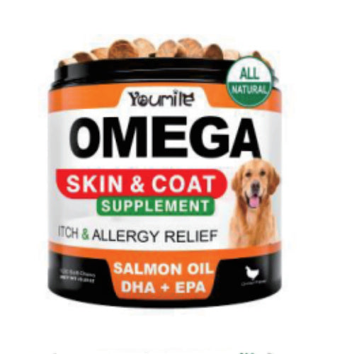 Dogs Salmon Fish Oil Supplement,for Skin and Coat