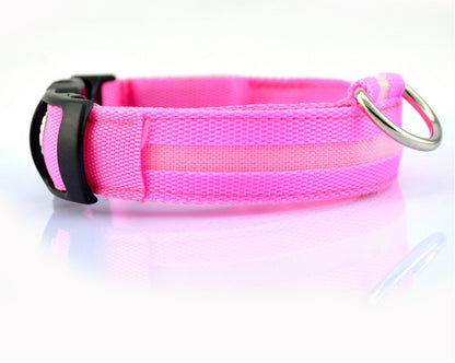 Dogs LED Luminous Collar, Night Safety Flashing, Glow in Dark Adjustable Leash