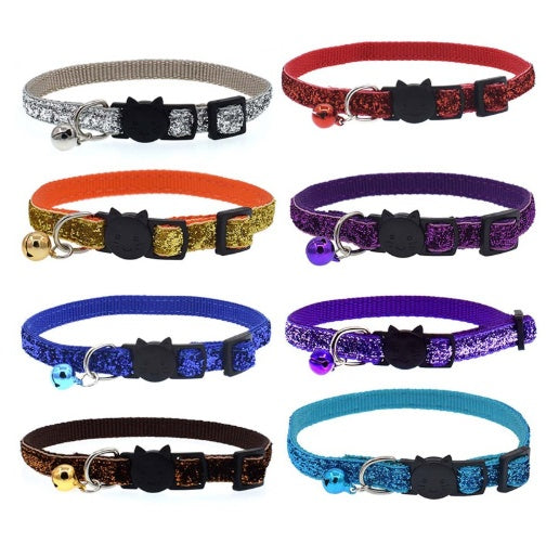 Cats Adjustable Collars with bells