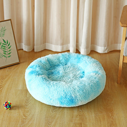 Vegan Soft Fur Fabric, Dogs and Cats Donut Plush Beds