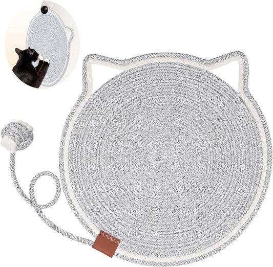 Eco-Friendly Cats Scratcher Mat with Interactive Toy