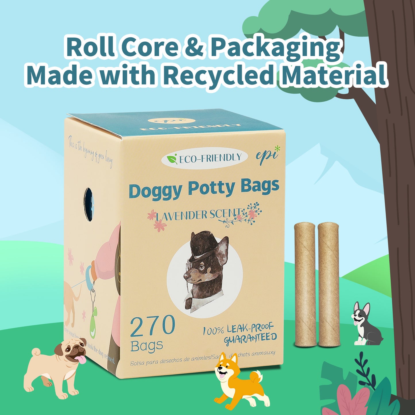 Eco-Friendly Biodegradable Dogs Poop Bag