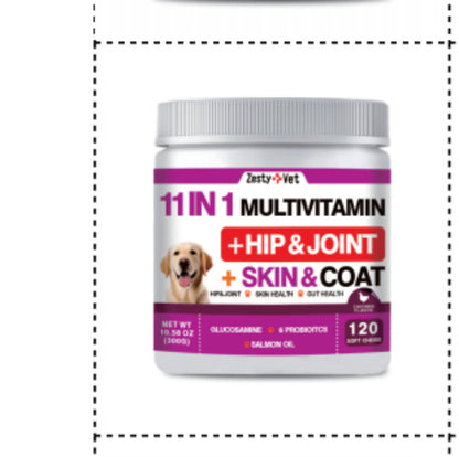 Dogs Multivitamins Supplement  Chews, Seven Varieties 120 Capsules