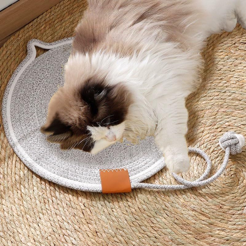 Eco-Friendly Cats Scratcher Mat with Interactive Toy