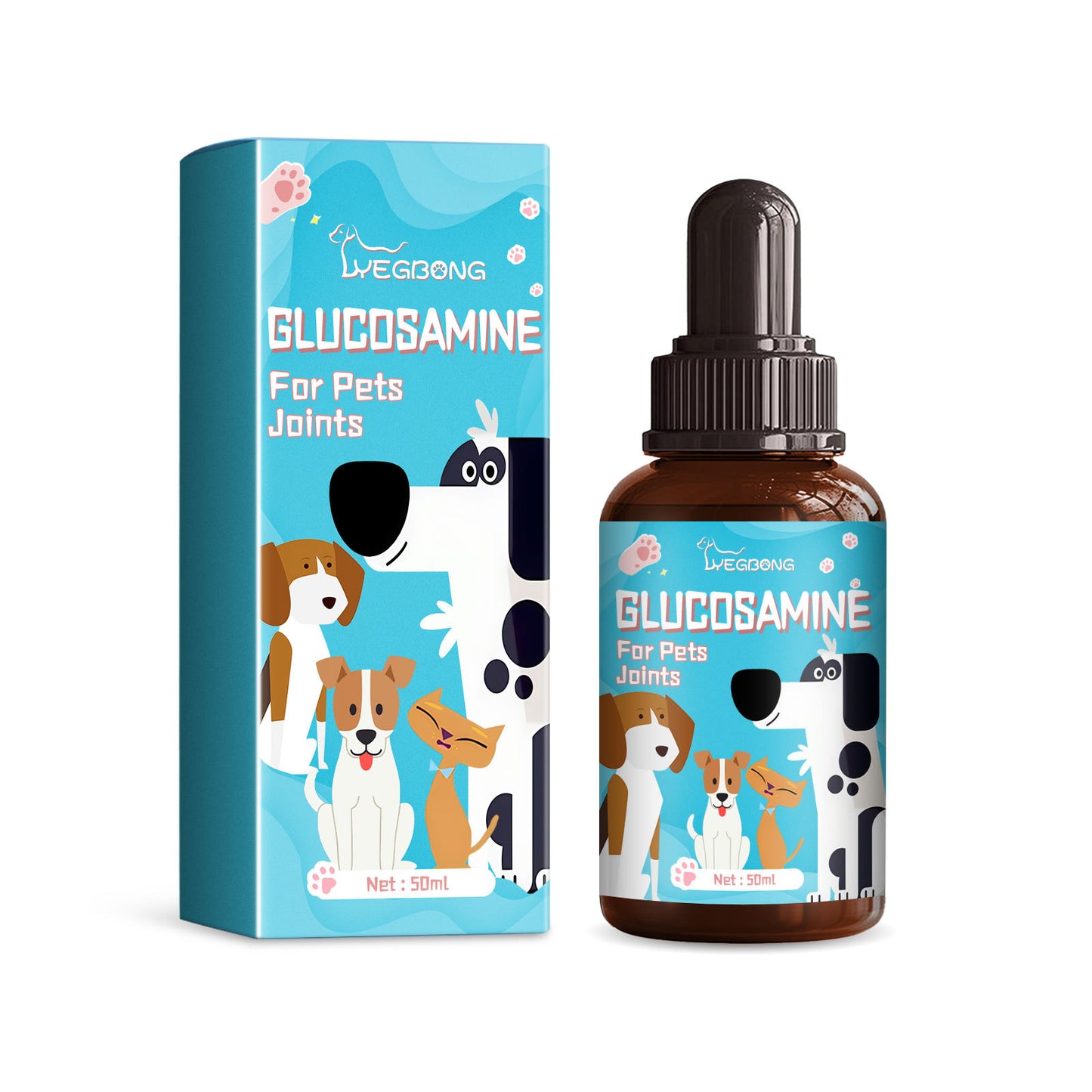 Dogs and Cats, Glucosamine Drops,Relieves Sore Bones And Joints