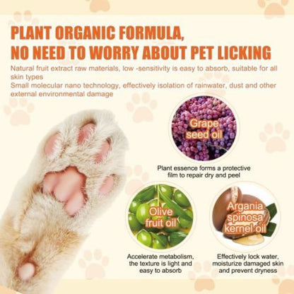 Cats and Dogs Natural Plant Formula Paw Balm, Softens Dry Paw Pads