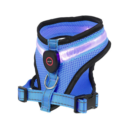 USB Rechargeable LED Dog Harness