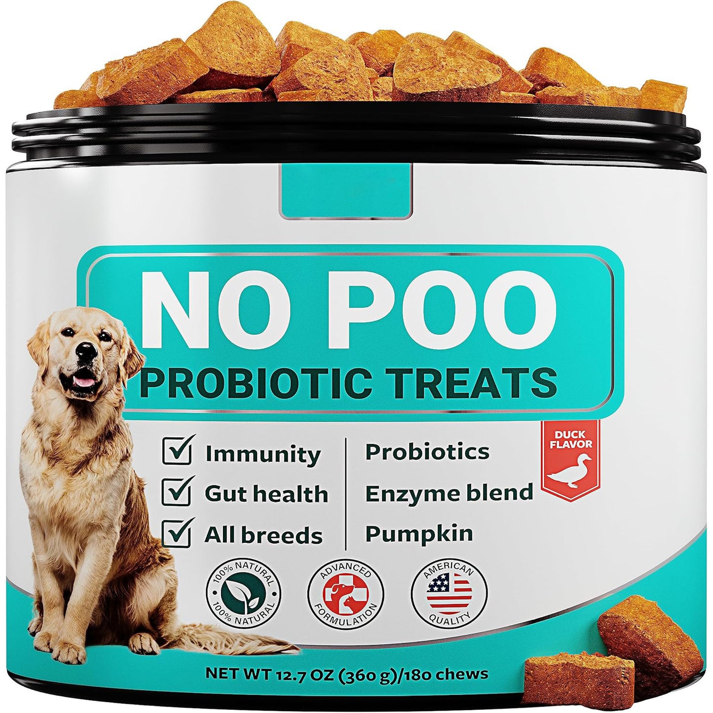 Dogs Intestinal NO POO Probiotic Chews