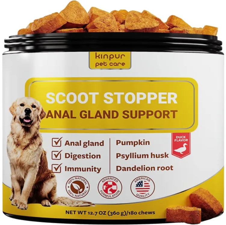 Dogs Anti-Scoot Soft Fiber Chews for Anal Gland And Digestion Support