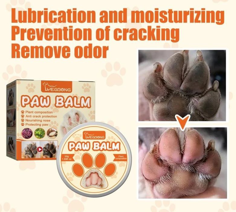 Cats and Dogs Natural Plant Formula Paw Balm, Softens Dry Paw Pads